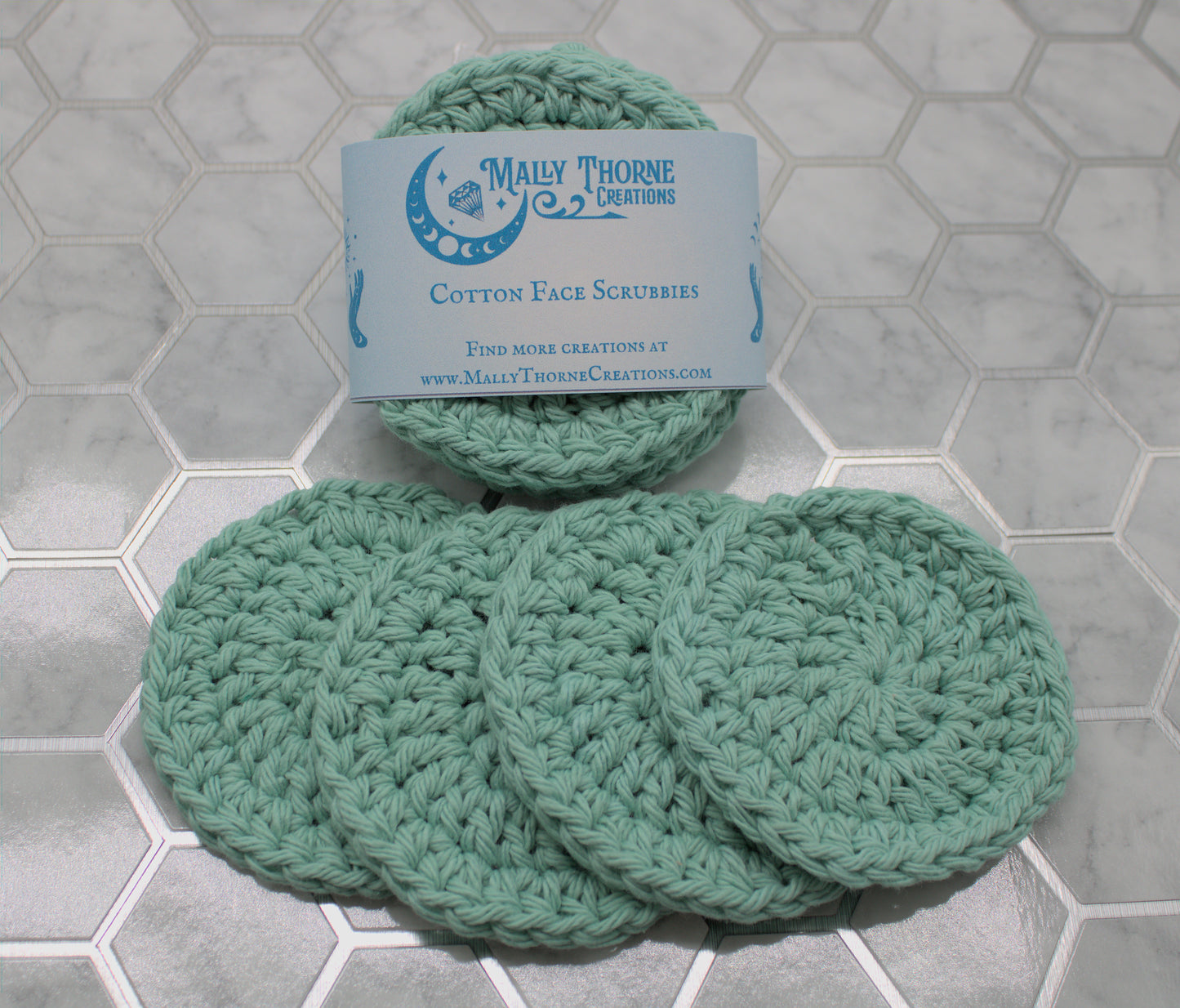 Handmade Reusable 100% Cotton Face Scrubbies