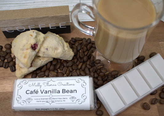 Café Vanilla Bean Luxury Soy Blend Wax Melt Snap Bar - 1.7 Oz.