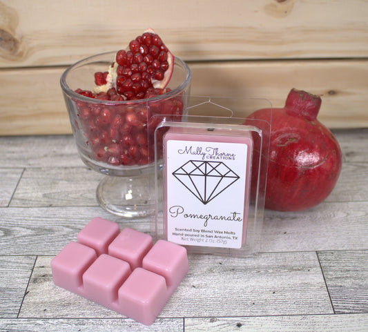 Pomegranate Wax Melts - 2 Oz. clamshell